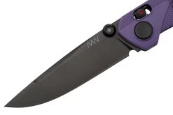 ANV Knives A100, MAGNACUT, DLC Black, Blueberry And Cream GRN, Alock, A100-014, Navaja -Tienda Barata Cuchillos ANVA100 014 03 anv
