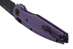 ANV Knives A100, MAGNACUT, DLC Black, Blueberry And Cream GRN, Alock, A100-014, Navaja -Tienda Barata Cuchillos ANVA100 014 04 anv