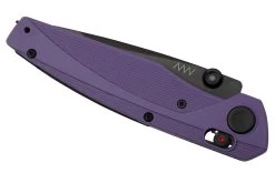 ANV Knives A100, MAGNACUT, DLC Black, Blueberry And Cream GRN, Alock, A100-014, Navaja -Tienda Barata Cuchillos ANVA100 014 06 anv
