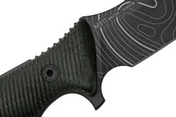 ANV Knives M311 SPELTER DLC Topo Elmax, Black Micarta Handle, Black Kydex Sheath, Cuchillo De Supervivencia -Tienda Barata Cuchillos ANVM311 004 05 anv