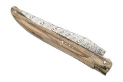 Laguiole En Aubrac Le Perlé 12 Cm L0512WA6J3DB Balbach Damast Full Handle Madera De Haya -Tienda Barata Cuchillos AUL0512WA6J3DB 04 laguioleaubrac