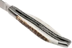 Laguiole En Aubrac 12cm Double Plates, Stag Horn Limado A Mano, L0712BCI/FSB1 -Tienda Barata Cuchillos AUL0712BCI FSB1 05 laguiole en aubrac