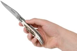 Laguiole En Aubrac 12cm Double Plates, Stag Horn Limado A Mano, L0712BCI/FSB1 -Tienda Barata Cuchillos AUL0712BCI FSB1 08 laguiole en aubrac