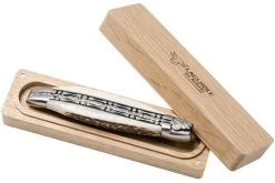 Laguiole En Aubrac 12cm Double Plates, Stag Horn Limado A Mano, L0712BCI/FSB1 -Tienda Barata Cuchillos AUL0712BCI FSB1 09 laguiole en aubrac