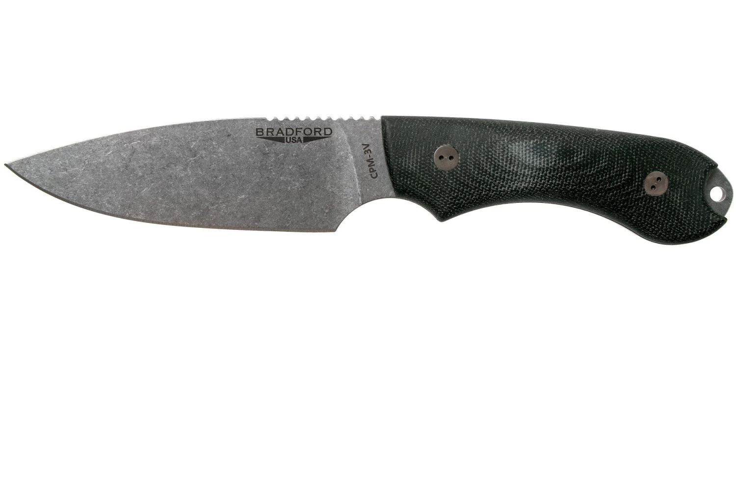 Bradford Guardian 4, 3D Black Micarta Guardian 4 CPM 3V, Full Flat Stonewashed 4FH-101-3V 3 Bradford Guardian 4, 3D Black Micarta Guardian 4 CPM 3V, Full Flat Stonewashed 4FH-101-3V