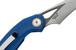 Bestech Bihai Gris DLC Satin Stonewashed, Blue G10 BG53D-2 Navaja Diseño Ostap Hel -Tienda Barata Cuchillos BHBG53D 2 05 bestech