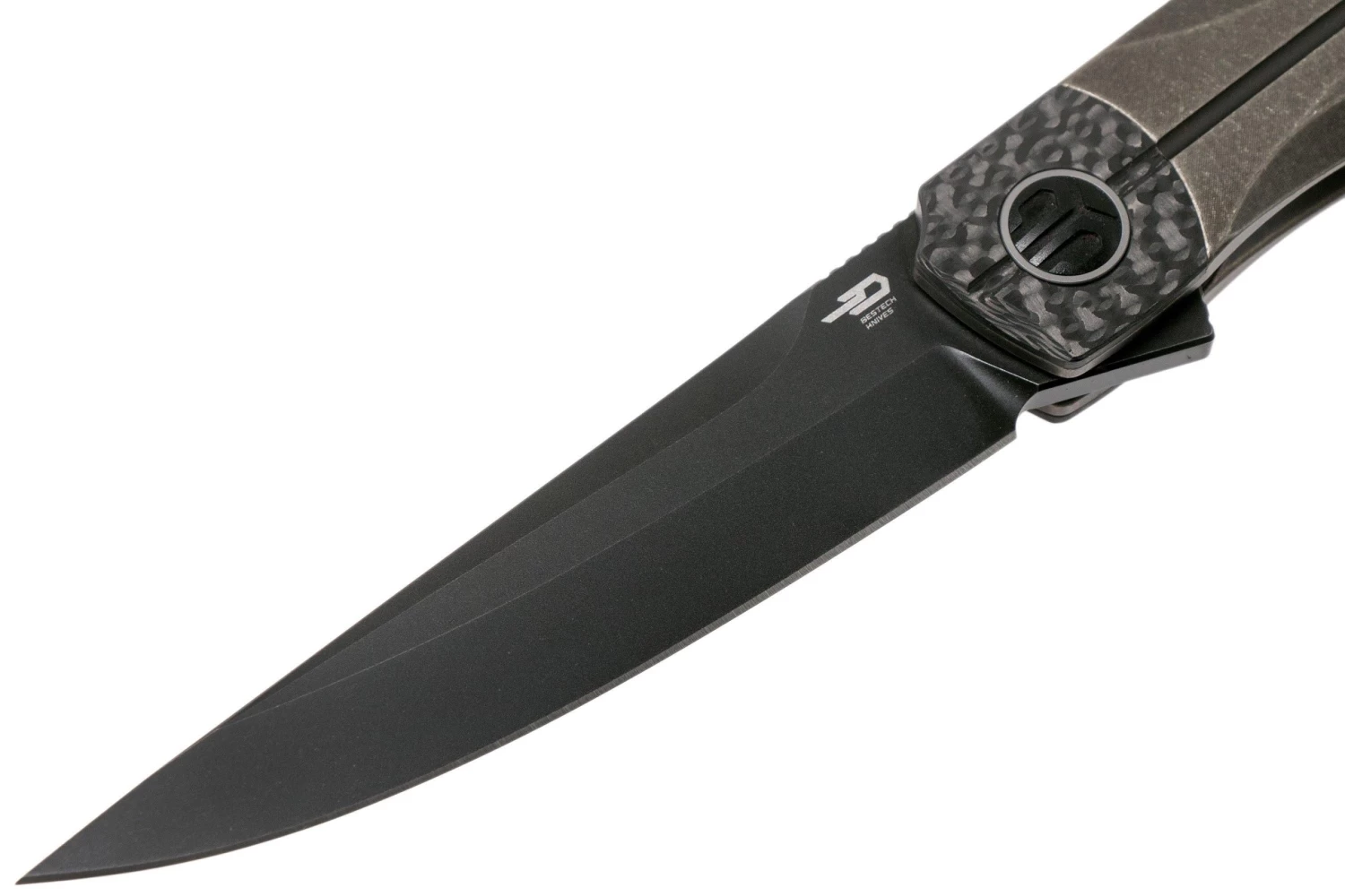 Bestech Thyra BT2106C Bronze Stonewashed Titanium, Carbon Fibre Bolster, Blackwashed Navaja, Diseño Kombou 4 Bestech Thyra BT2106C Bronze Stonewashed Titanium, Carbon Fibre Bolster, Blackwashed Navaja, Diseño Kombou - Imagen 2