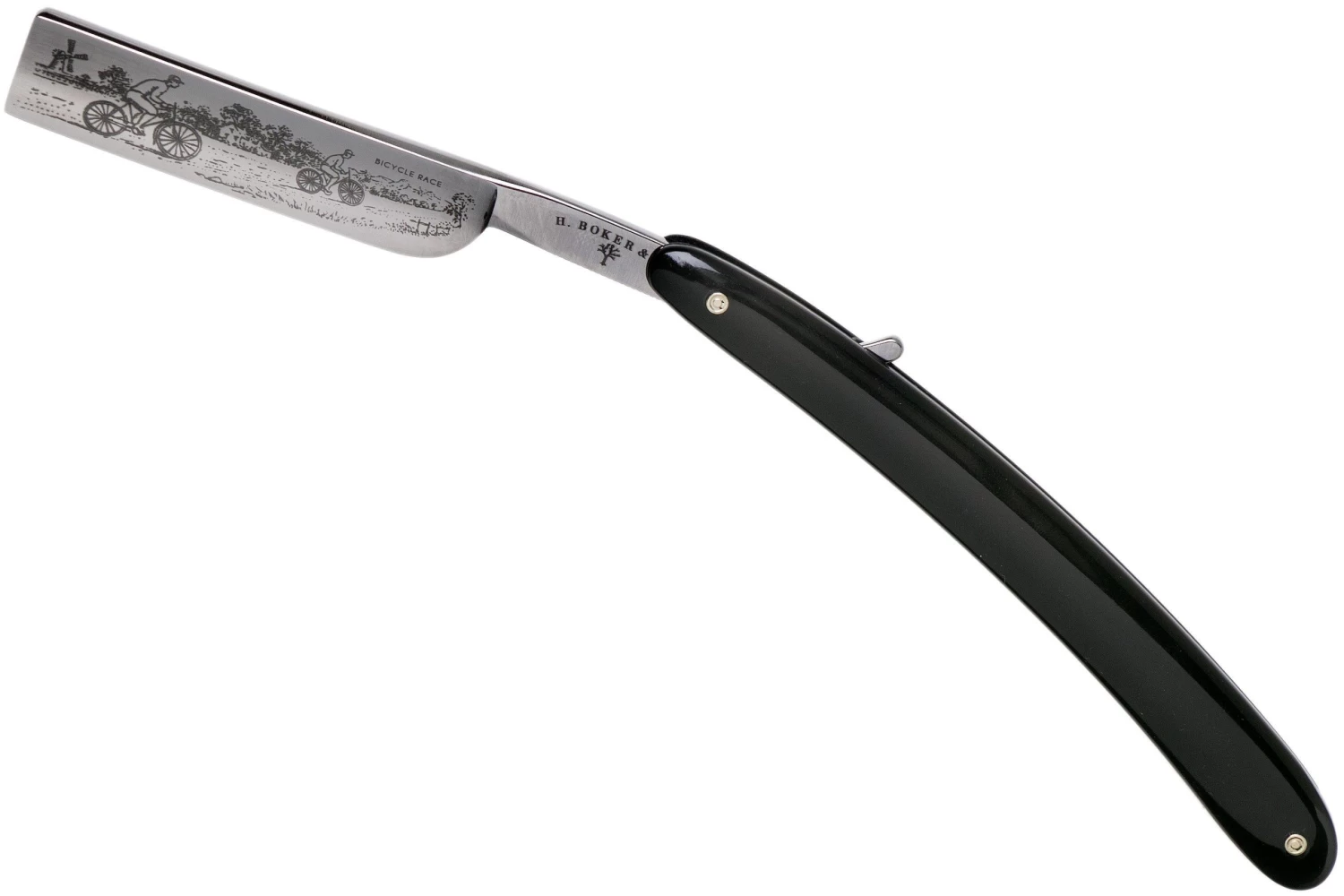 Böker Manufaktur Bicycle Race, Black Synthetic 140223 Navaja De Afeitar 3 Böker Manufaktur Bicycle Race, Black Synthetic 140223 Navaja De Afeitar