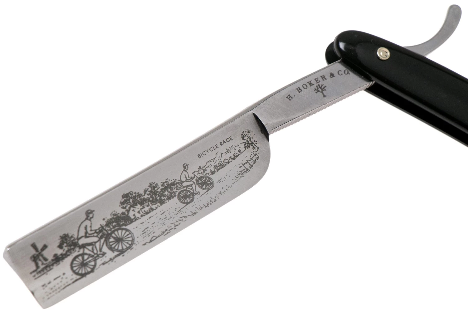 Böker Manufaktur Bicycle Race, Black Synthetic 140223 Navaja De Afeitar 5 Böker Manufaktur Bicycle Race, Black Synthetic 140223 Navaja De Afeitar - Imagen 3