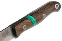 Bark River Ultra-Lite Bushcrafter CPM 3V Zericote, Jade Malachite Spacer, Black Liners, Mosaic Pins -Tienda Barata Cuchillos BRK06 023ZE JMS BL MP 05 barkriver