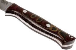 Bark River Gunny CPM 3V, Burgundy Snakeskin Micarta, Funda Marrón -Tienda Barata Cuchillos BRK07 025SBCM 04 bark river brk07 025sbcm 04