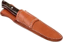 Bark River Gunny CPM 3V, Burgundy Snakeskin Micarta, Funda Marrón -Tienda Barata Cuchillos BRK07 025SBCM 07 bark river brk07 025sbcm 07