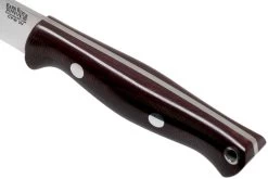 Bark River Bravo EDC CPM 3V Rampless, Burgundy Canvas Micarta Cuchillo Bushcraft -Tienda Barata Cuchillos BRK07 027RCMR 05 bark river knives