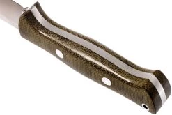 Bark River Bravo 1 A2 Rampless, Green Canvas Micarta, Funda Marrón -Tienda Barata Cuchillos BRK07 111GNC RS 04 bark river brk07 111gnc rs 04