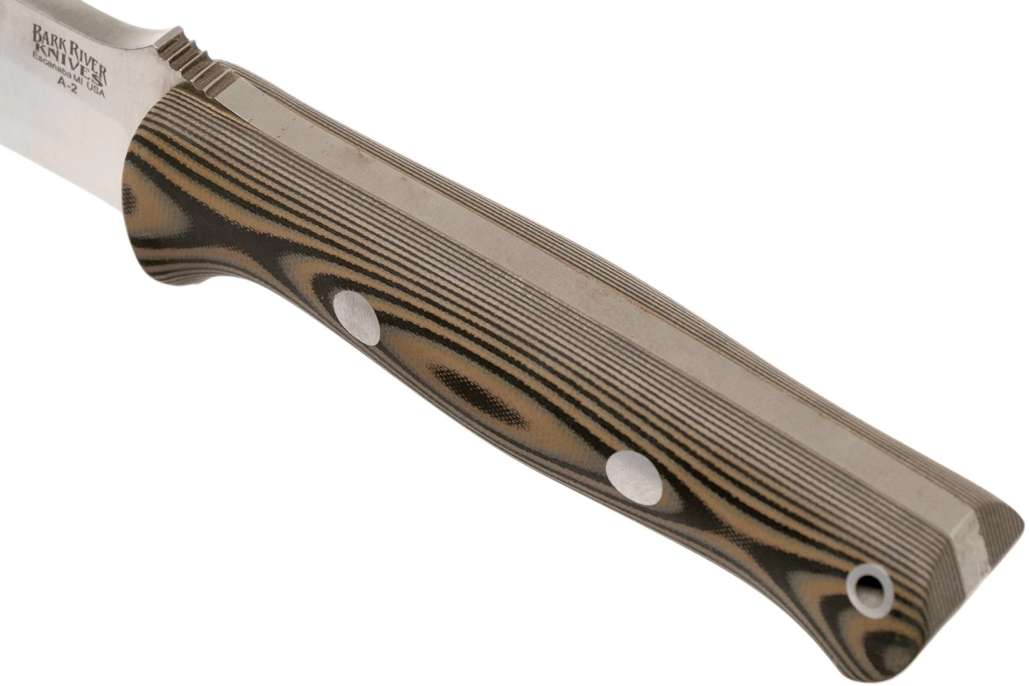 Bark River Bravo 1.2 A2 Brown & Black SureTouch G10 Cuchillo De Exterior 7 Bark River Bravo 1.2 A2 Brown & Black SureTouch G10 Cuchillo De Exterior - Imagen 5