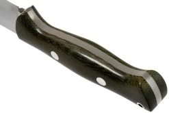 Bark River Bravo 1.5 Rampless CPM 3V Field Knife, Green Canvas Micarta -Tienda Barata Cuchillos BRK07 122GCMR 04 bark river knives