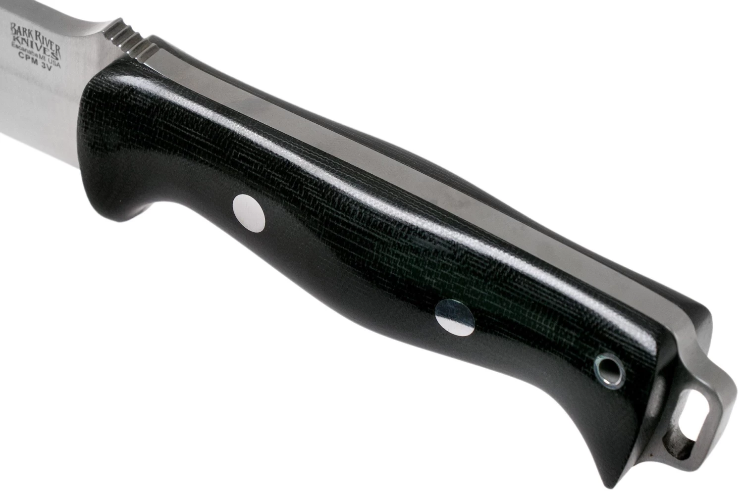 Bark River Bravo 2 CPM 3V, Black Canvas Micarta Cuchillo De Exterior 7 Bark River Bravo 2 CPM 3V, Black Canvas Micarta Cuchillo De Exterior - Imagen 5