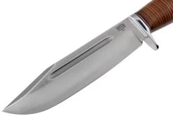Bark River Teddy 2 A2 Stacked Leather Single Quillion Cuchillo De Exterior -Tienda Barata Cuchillos BRK08 214SLDQ 03 bark river knives