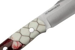 Bark River Ultra Lite Field Knife CPM 3V Ruby Frost Dragonscale Red Liner, Cuchillo Bushcraft -Tienda Barata Cuchillos BRK14 121RFD 05 barkriver