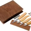 BeaverCraft Basic Set Of 4 Knives S07 Juego De Talla De Madera Con Libro De Almacenamiento De Madera 1 BeaverCraft Basic Set Of 4 Knives S07 Juego De Talla De Madera Con Libro De Almacenamiento De Madera -Tienda Barata Cuchillos BVS07BOOK 01 beavercraft