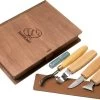 BeaverCraft Spoon Carving Set De 4 S19 Libro, Juego De Tallado De Madera Con Libro De Almacenamiento De Madera -Tienda Barata Cuchillos BVS19BOOK 01 beavercraft