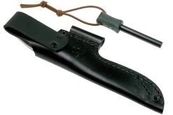 Casström No. 10 Swedish Forest Knife Green Micarta, 14C28N Scandi Grind 13127 Con Yesquero -Tienda Barata Cuchillos CM13127 07 casstrom