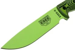 ESEE Model 6 Venom Green Blade 3D Neon Green-Black G10 Cuchillo De Supervivencia 6PVG-007 Funda Negra + Clip Plate -Tienda Barata Cuchillos EE 6PVG 007 03 esee knives