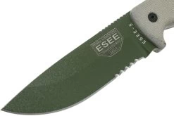 ESEE Model 5 Serrated OD-green Blade 5S-OD Con Funda Kydex + Clip De Cinturón -Tienda Barata Cuchillos EE ESEE 5S OD 03 esee knives v201901