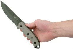 ESEE Model 5 Serrated OD-green Blade 5S-OD Con Funda Kydex + Clip De Cinturón -Tienda Barata Cuchillos EE ESEE 5S OD 06 esee knives v201901