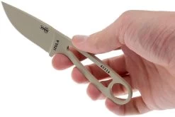 ESEE Izula Desert Tan IZULA-DT Cuchillo De Cuello Con Funda Negra + Clip De Cinturón -Tienda Barata Cuchillos EE IZULA DT 03 esee knives ee izula dt 03