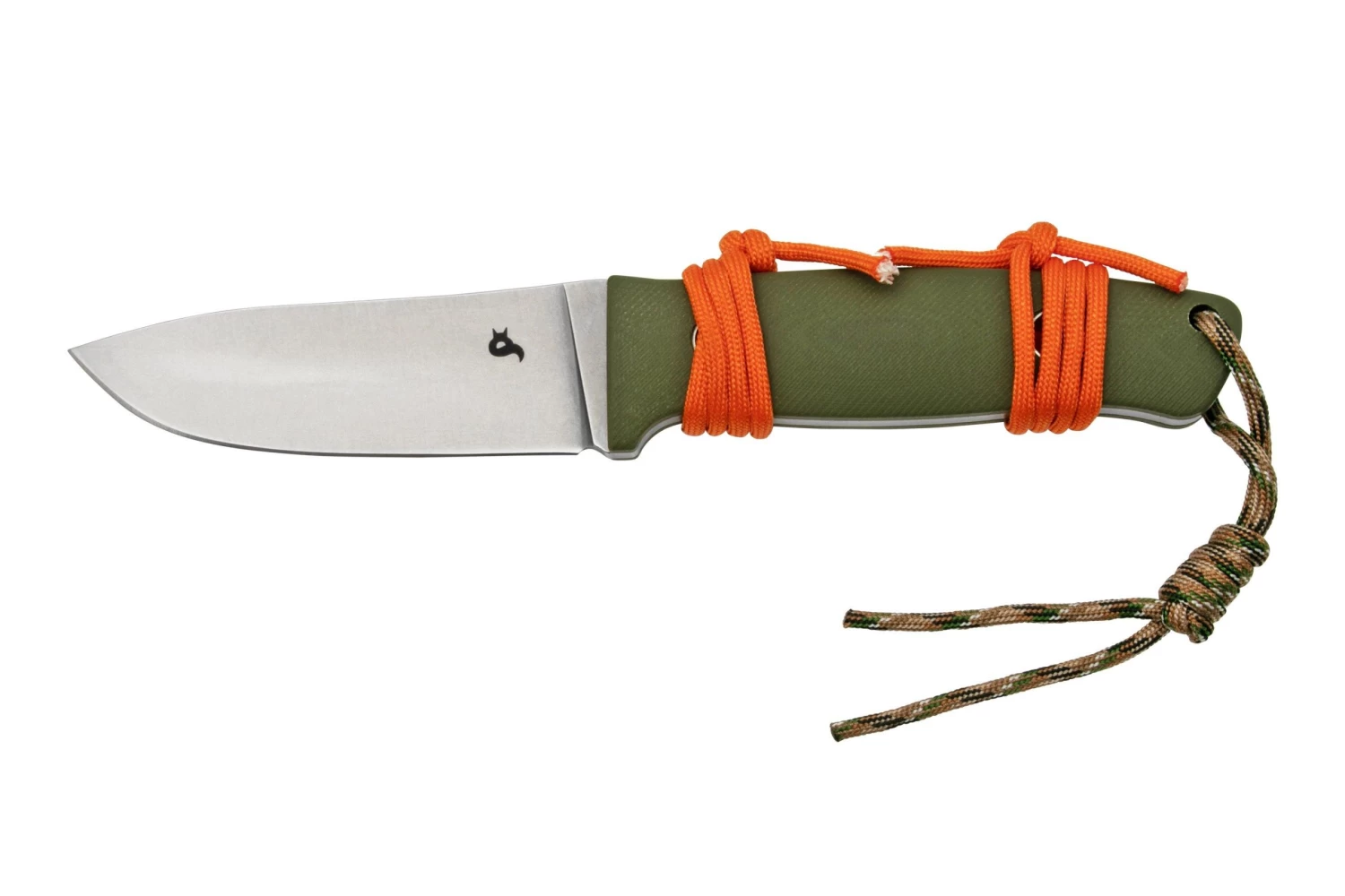 Black Fox Vesuvius Stonewashed D2 Blade, OD Green G10 Cuchillo Fijo 3 Black Fox Vesuvius Stonewashed D2 Blade, OD Green G10 Cuchillo Fijo