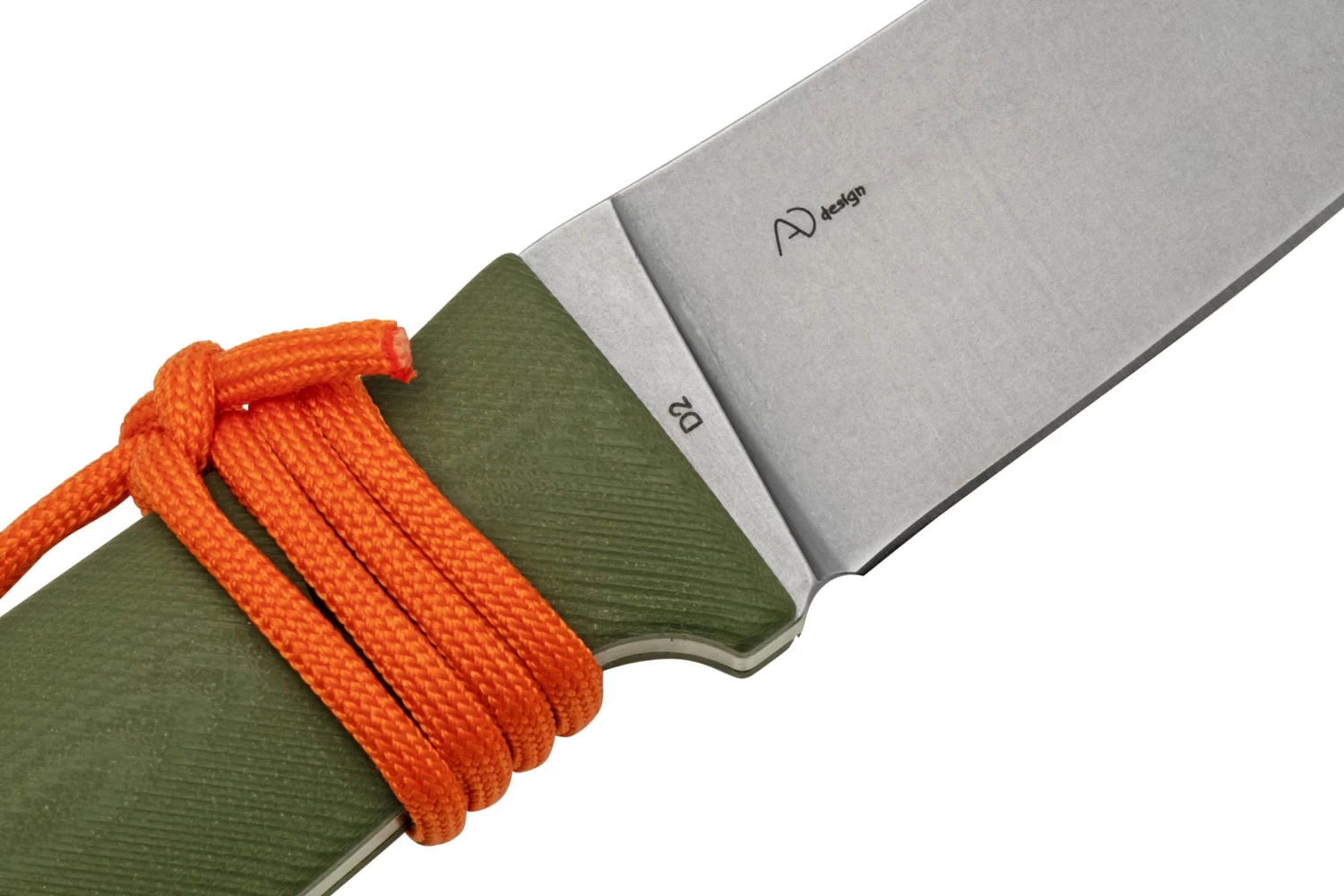 Black Fox Vesuvius Stonewashed D2 Blade, OD Green G10 Cuchillo Fijo 7 Black Fox Vesuvius Stonewashed D2 Blade, OD Green G10 Cuchillo Fijo - Imagen 5