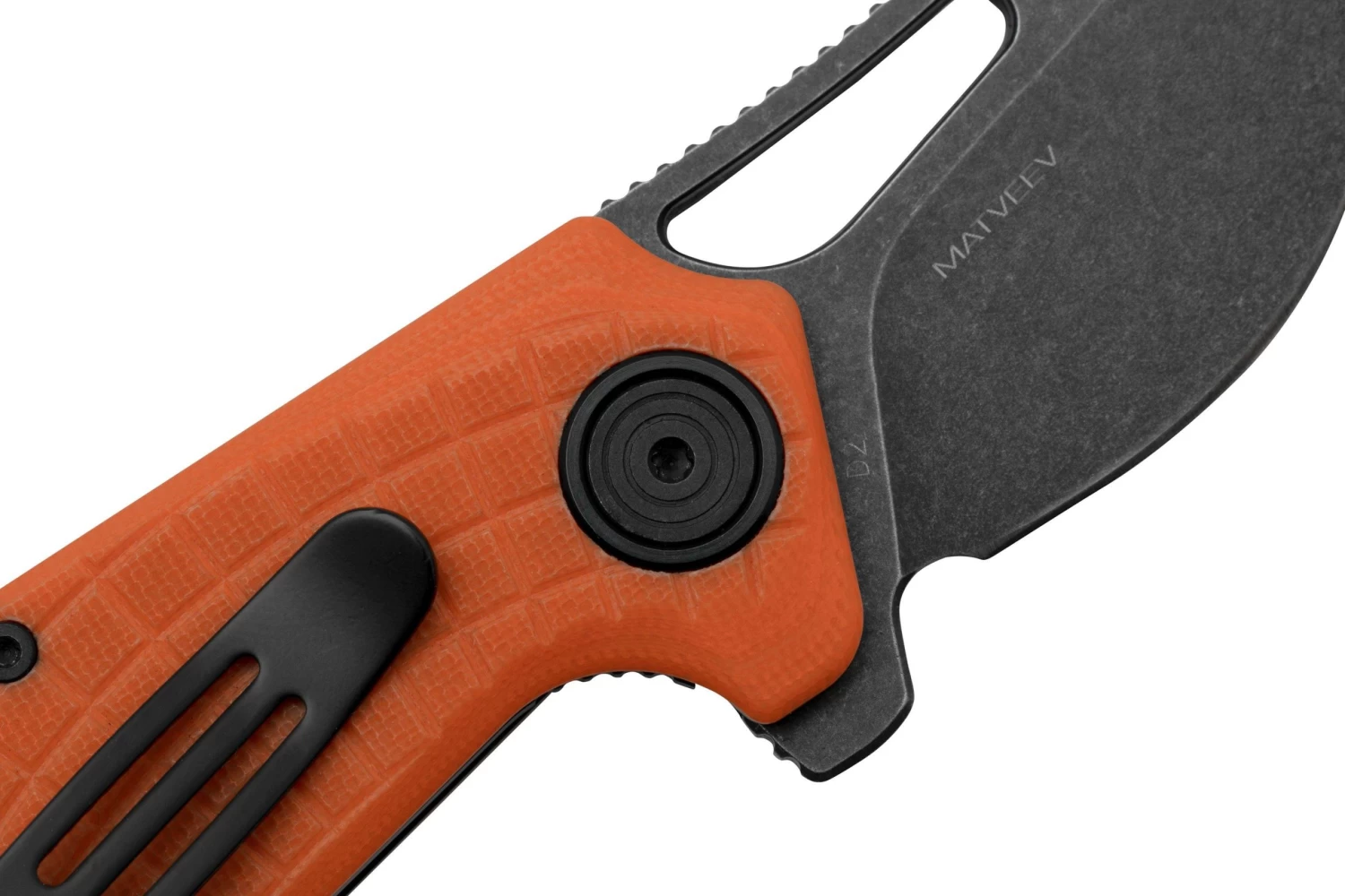 Black Fox Puck BF-761OR Blackwashed D2 Orange G10, Navaja 7 Black Fox Puck BF-761OR Blackwashed D2 Orange G10, Navaja - Imagen 5