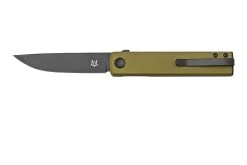 Fox Knives Chnops, FX-543 ALG, Green Aluminum, Black Becut Navaja, Diseño Riccardo Gobbato