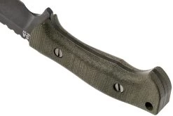 Rick Hinderer Ranch Bowie Green Canvas Micarta, DLC Stonewashed, Cuchillo Bowie -Tienda Barata Cuchillos HRK TRB DLC GM 04 rick hinderer knives