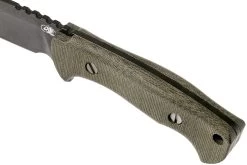 Rick Hinderer Ranch Bowie Green Canvas Micarta, DLC Stonewashed, Cuchillo Bowie -Tienda Barata Cuchillos HRK TRB DLC GM 05 rick hinderer knives