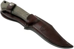 Rick Hinderer Ranch Bowie Green Canvas Micarta, DLC Stonewashed, Cuchillo Bowie -Tienda Barata Cuchillos HRK TRB DLC GM 07 rick hinderer knives