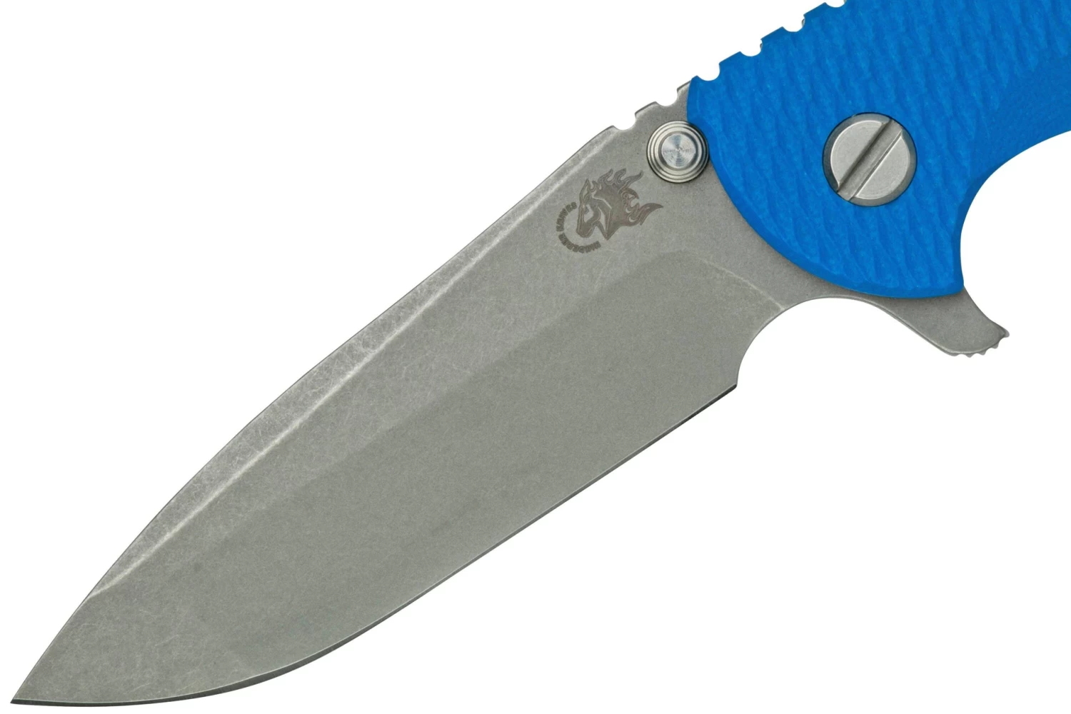 Rick Hinderer XM-18 3.5" Spanto S45VN Working Finish, Blue G10, CPM S45VN Navaja 5 Rick Hinderer XM-18 3.5" Spanto S45VN Working Finish, Blue G10, CPM S45VN Navaja - Imagen 3