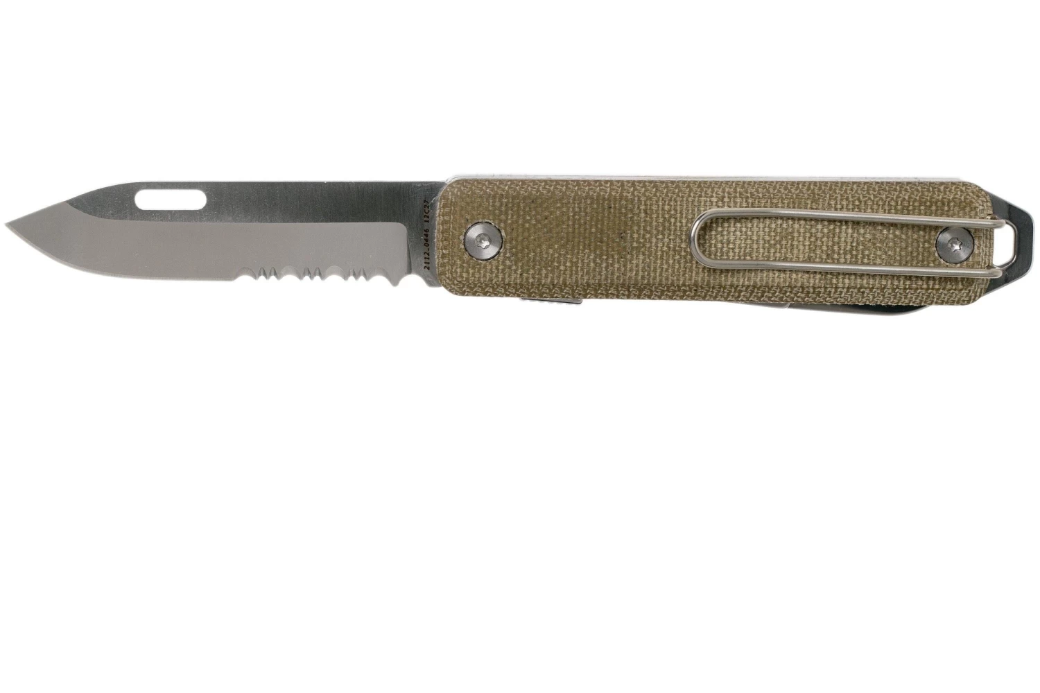 The James Brand Ellis Scissors, Stainless, OD Green, Micarta Navaja 5 The James Brand Ellis Scissors, Stainless, OD Green, Micarta Navaja - Imagen 3