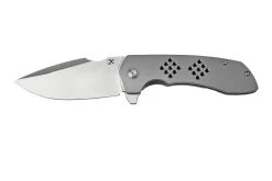 Kansept Entity K1036A1 Satin, Bead Blasted Titanium Navaja, Diseño Nalu Knives