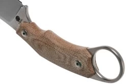 LionSteel H1 Skinner CVN Natural Canvas Micarta Cuchillo Fijo, Tommaso Rumici Design -Tienda Barata Cuchillos LI H1 CVN 04 lionsteel