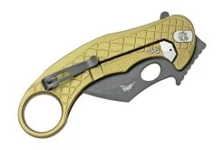 LionSteel L.E.One LE1-A-GB MagnaCut, Black, Green Aluminium, Navaja Karambit -Tienda Barata Cuchillos LI LE1 A GB 05 lionsteel