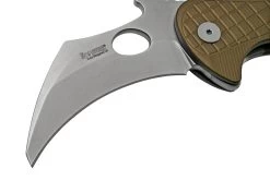 LionSteel L.E.One LE1-A-GS MagnaCut, Satin, Green Aluminium, Navaja Karambit -Tienda Barata Cuchillos LI LE1 A GS 03 lionsteel