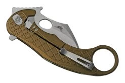 LionSteel L.E.One LE1-A-GS MagnaCut, Satin, Green Aluminium, Navaja Karambit -Tienda Barata Cuchillos LI LE1 A GS 05 lionsteel
