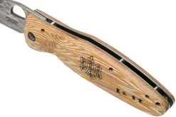 Mcusta MC-0182G Sengoku Toyotomi Hideyoshi SPG2, Yellow Pakkawood, Cuchillo De Caballero -Tienda Barata Cuchillos MC 0182G 07 mcusta