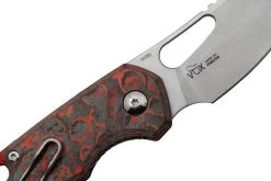 MKM Isonzo FX03-2CL Cleaver Stonewashed, Lava Flow Carbon Fibre Navaja, Diseño De Jesper Voxnaes -Tienda Barata Cuchillos MMK FX03 2CL 05 mkm