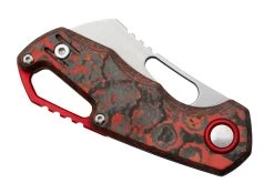 MKM Isonzo FX03-2CL Cleaver Stonewashed, Lava Flow Carbon Fibre Navaja, Diseño De Jesper Voxnaes -Tienda Barata Cuchillos MMK FX03 2CL 06 mkm