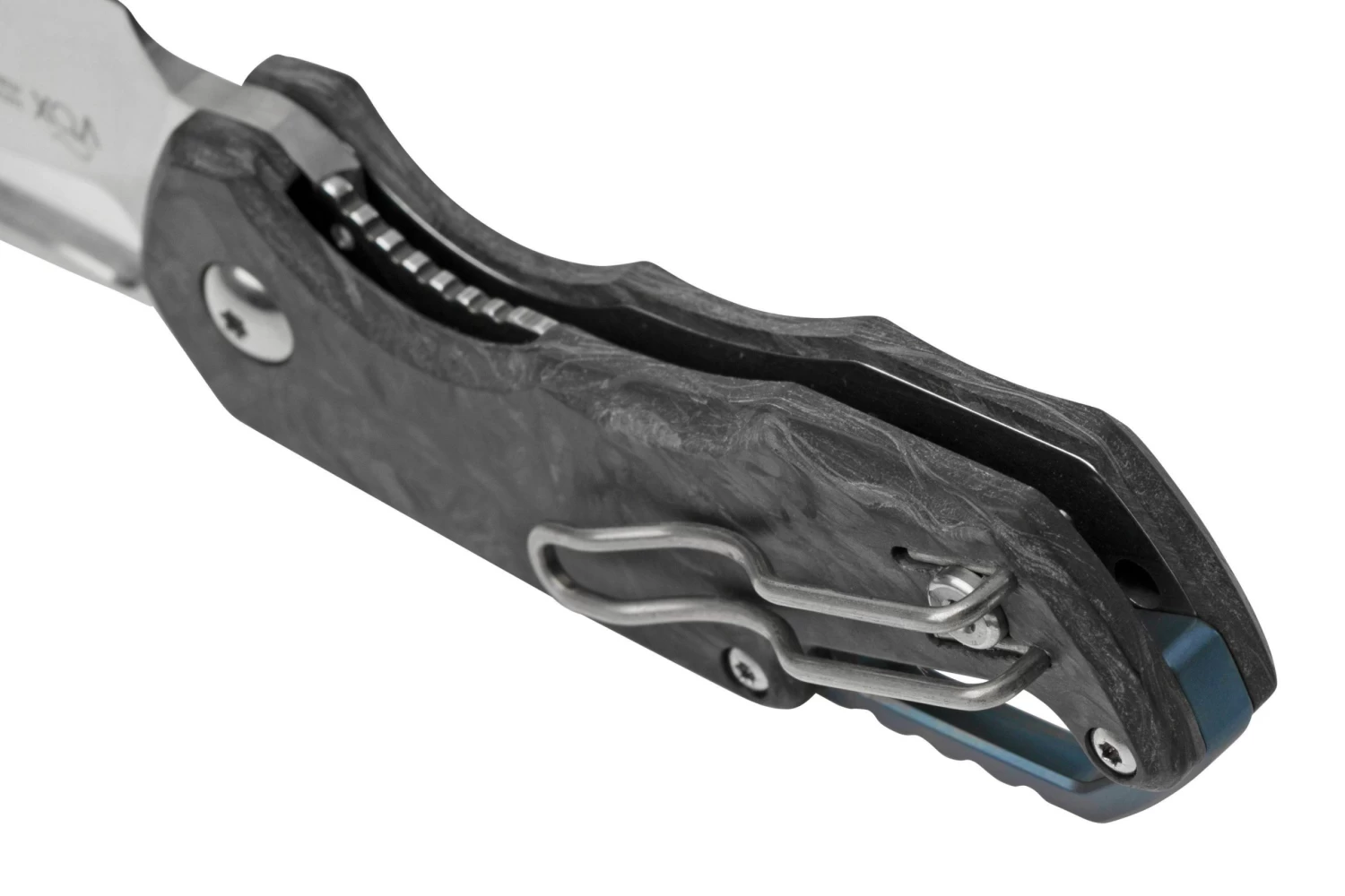 MKM Isonzo FX03M-3CM Clip Point Marble Carbon Fiber Navaja, Diseño Jesper Voxnaes 6 MKM Isonzo FX03M-3CM Clip Point Marble Carbon Fiber Navaja, Diseño Jesper Voxnaes - Imagen 4