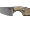MKM Mikro 1 Drop, Stonewashed Natural Canvas Micarta Cuchillo De Cuello, Jesper Voxnaes Design -Tienda Barata Cuchillos MMK MR01 NC 01 mkm knives