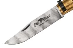 Old Bear Classical Olive M, Damascus DS93X, 9305-19-LU Navaja -Tienda Barata Cuchillos OB9305 19 LU 03 oldbear